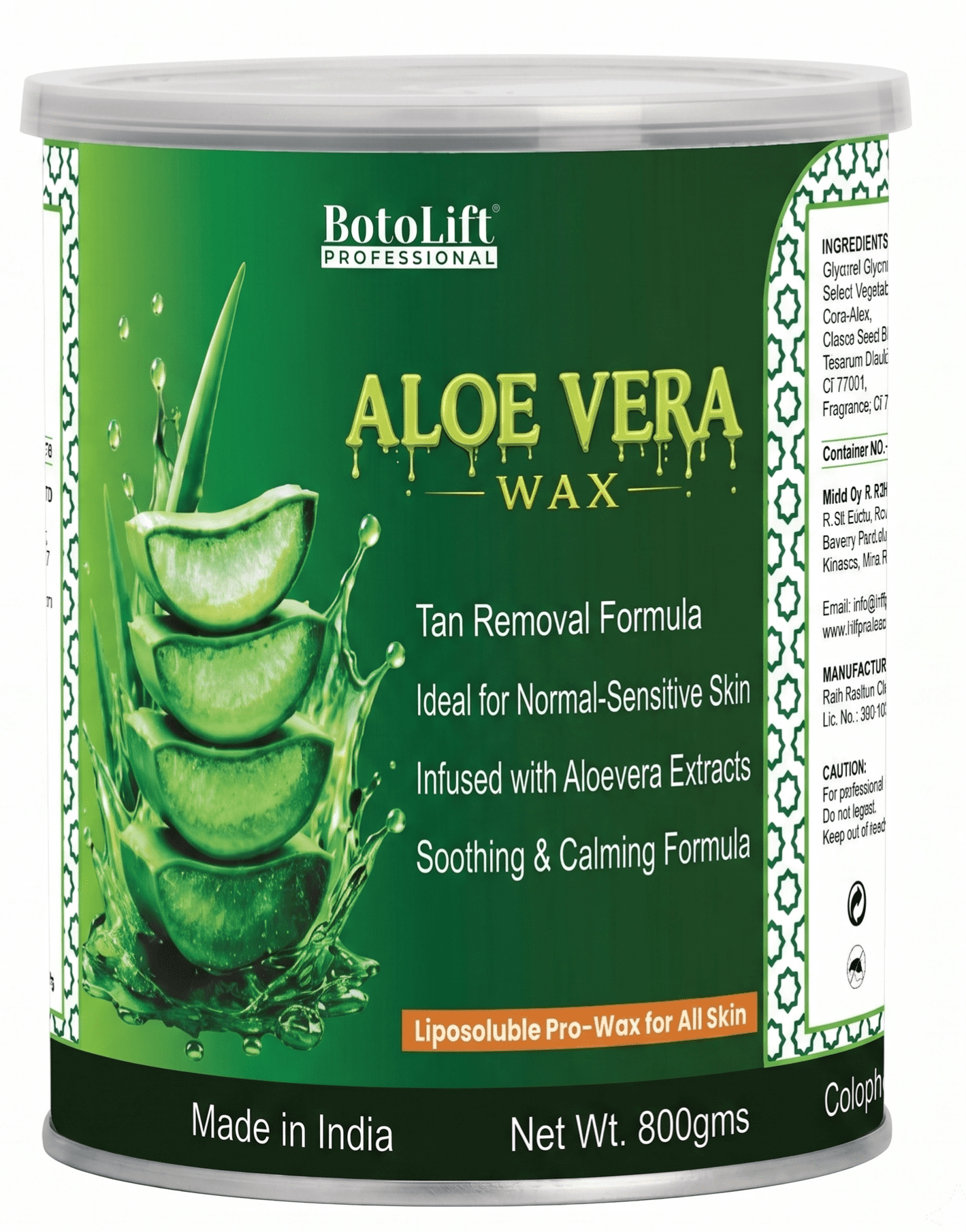 BotoLift Aloe Vera Liposoluble Wax